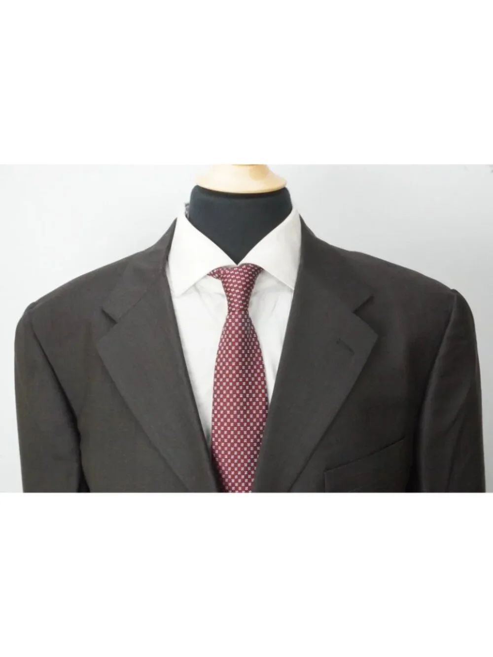 Burberry London Brown Wool 2 Pc Suit Jacket Pants Sz 48R BRAND NEW