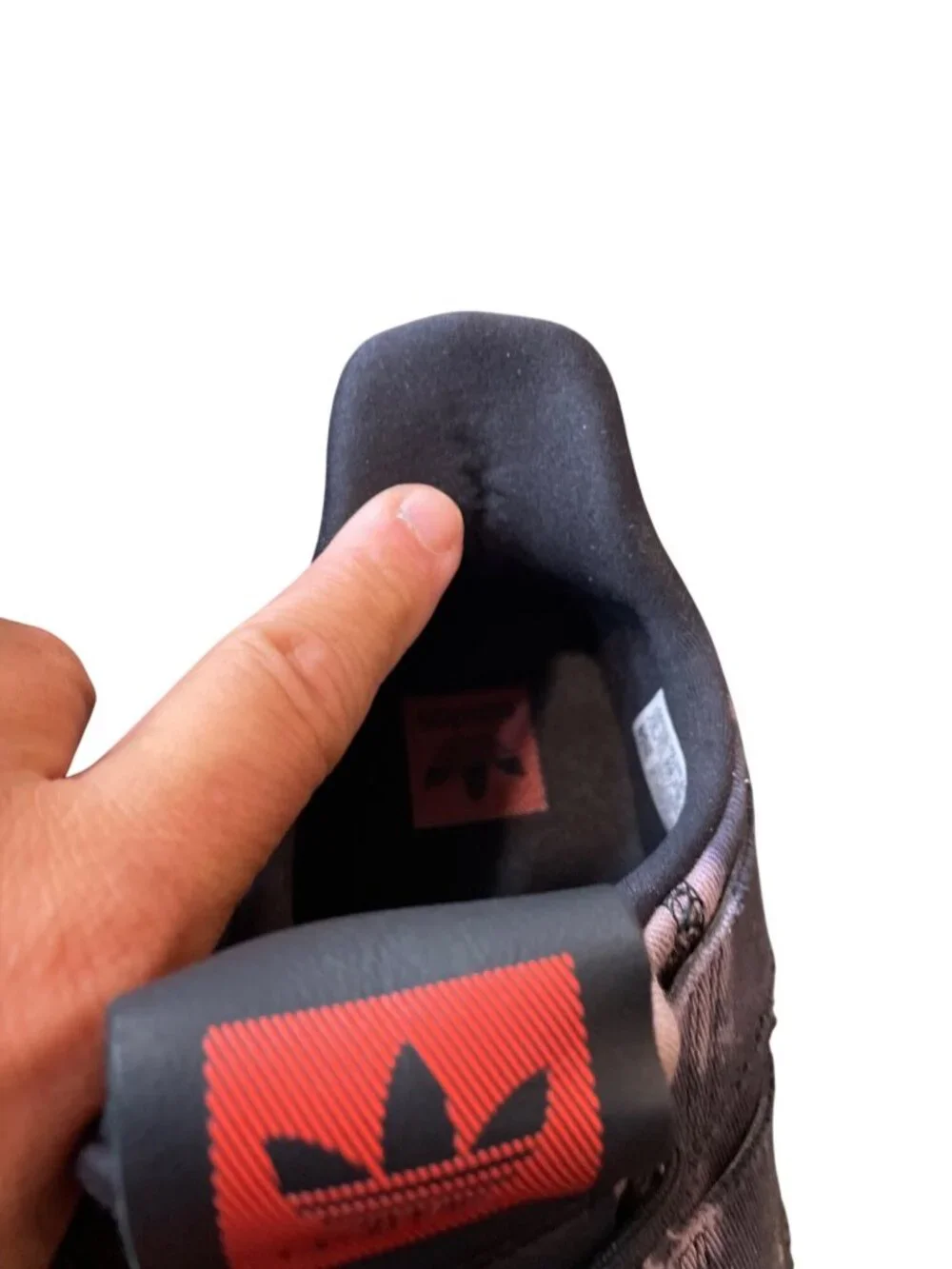 Adidas mens prophere bleached black camo roque denim sneakers sz 13 SKU 10481