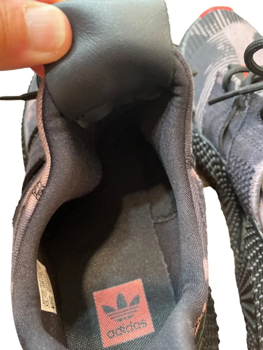 Adidas mens prophere bleached black camo roque denim sneakers sz 13 SKU 10481
