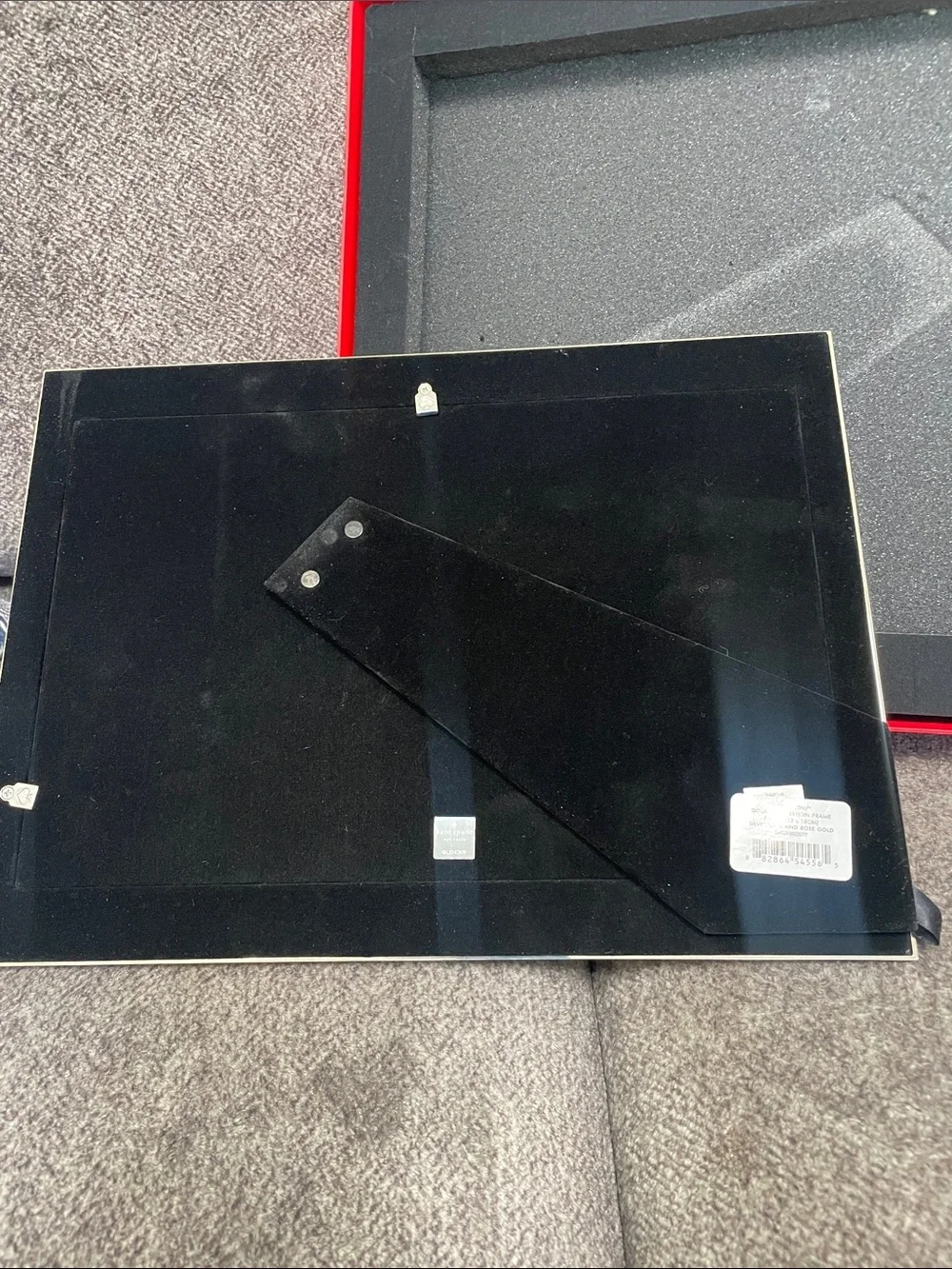 kate spade Black and Silver Dual Photo Frame with White Mat