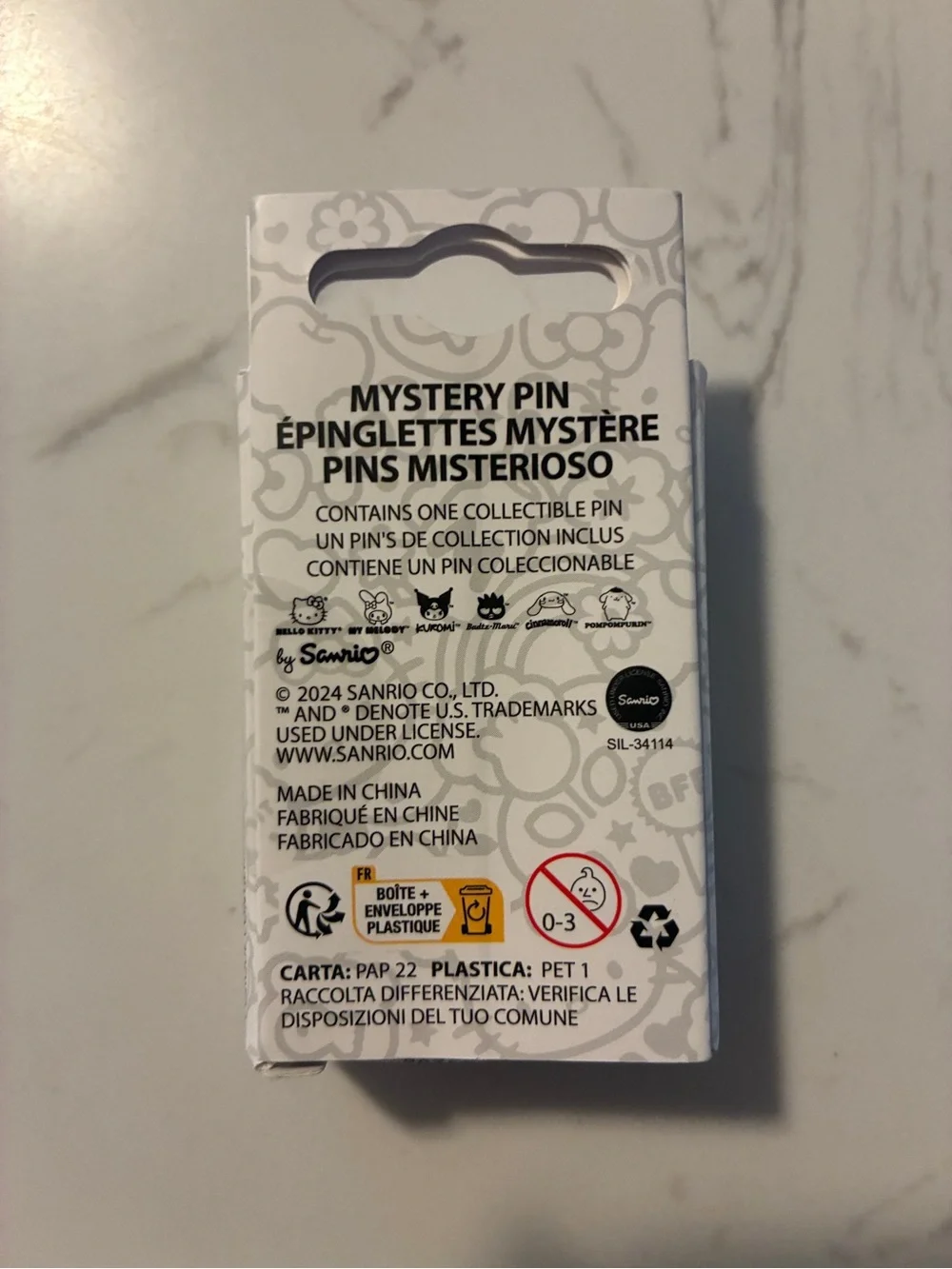 Hello Kitty & Friends Mystery Enamel Pin Blind Box NIB Sanrio Collectible Sealed