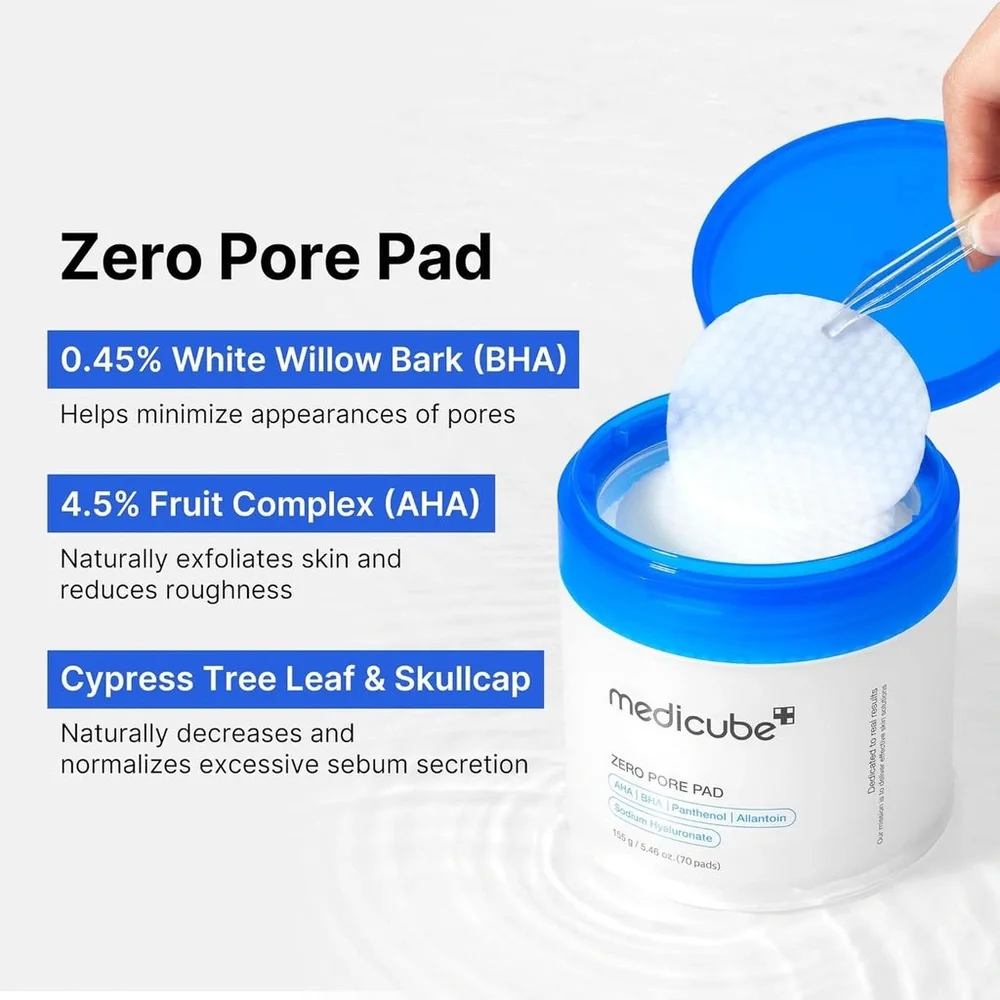 Medicube exfoliates refines