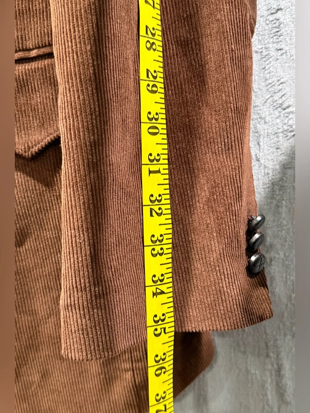 Circle S Corduroy Sport Coat Brown Blazer Mens 54L  Dallas Texas Jacket Rodeo