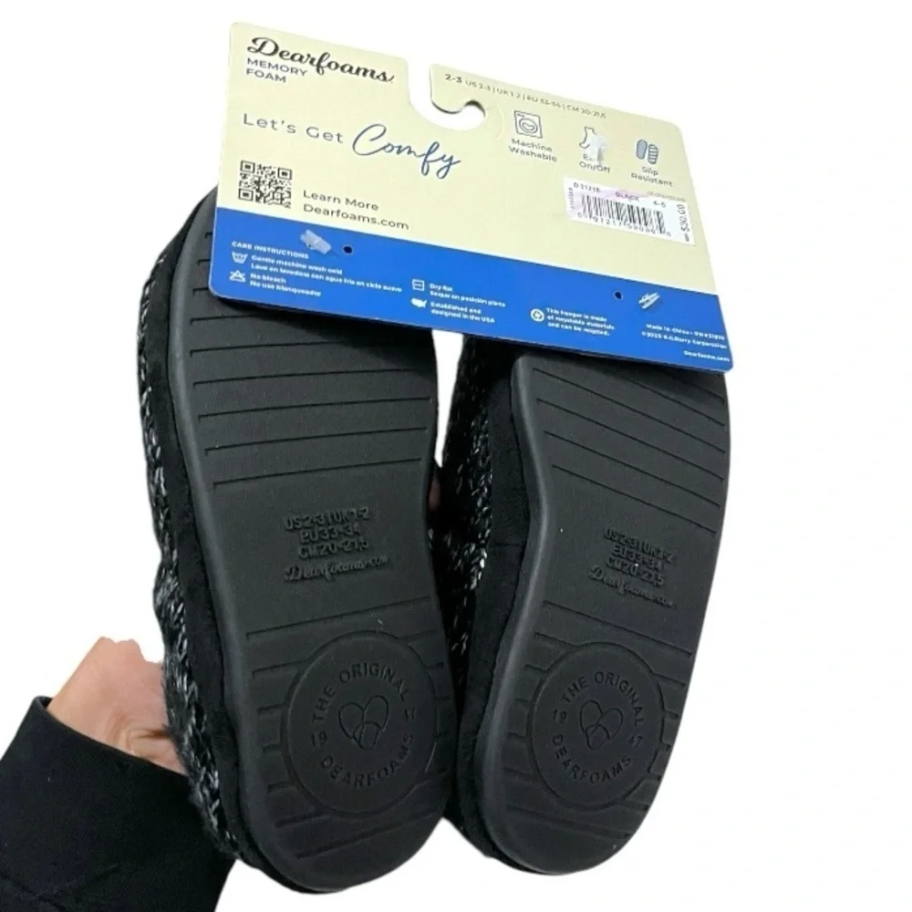 dearfoams knit upper