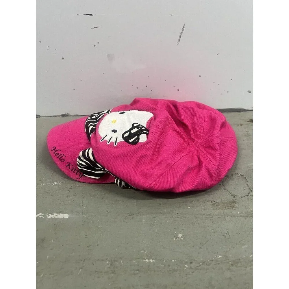 Hello‎ Kitty Hat Baseball Cap Girls Pink Embroidered Bow Accent Gift Barbiecore