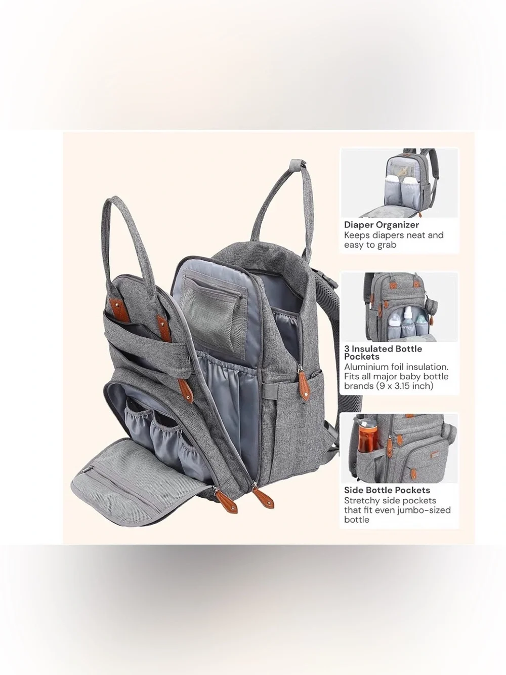 babbleroo modern gray
