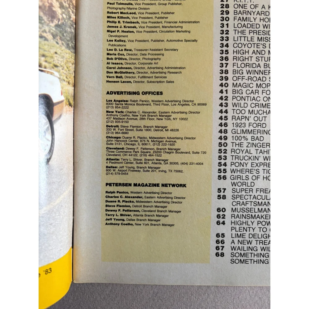 THE BEST OF HOT ROD SHOW WORLD, 1987, Volume 5. Number 2.