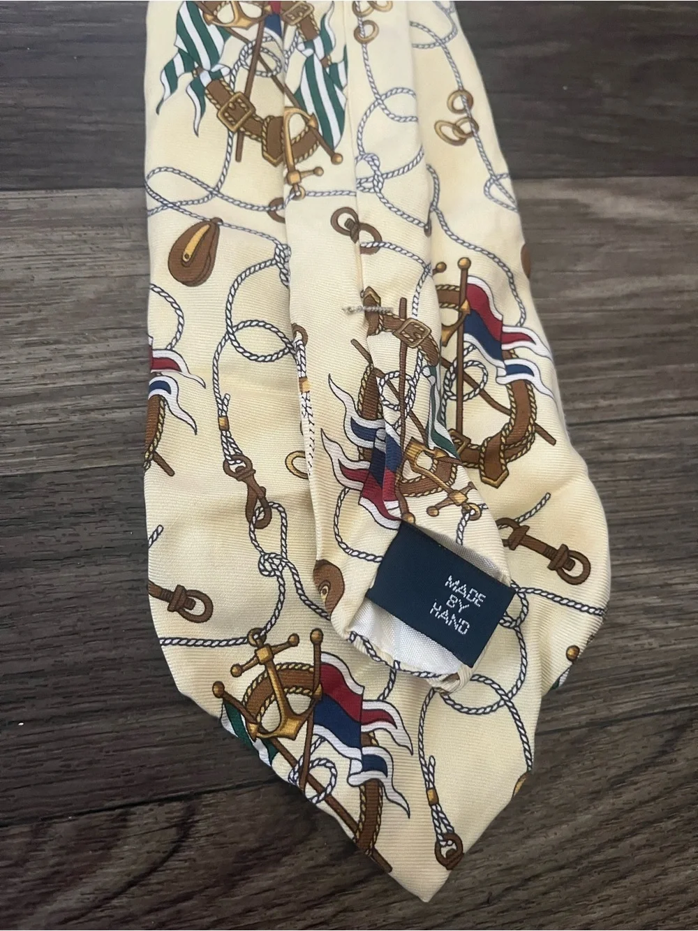 Polo by Ralph Lauren Black Tie with Light Blue Stripes and Orange Crest