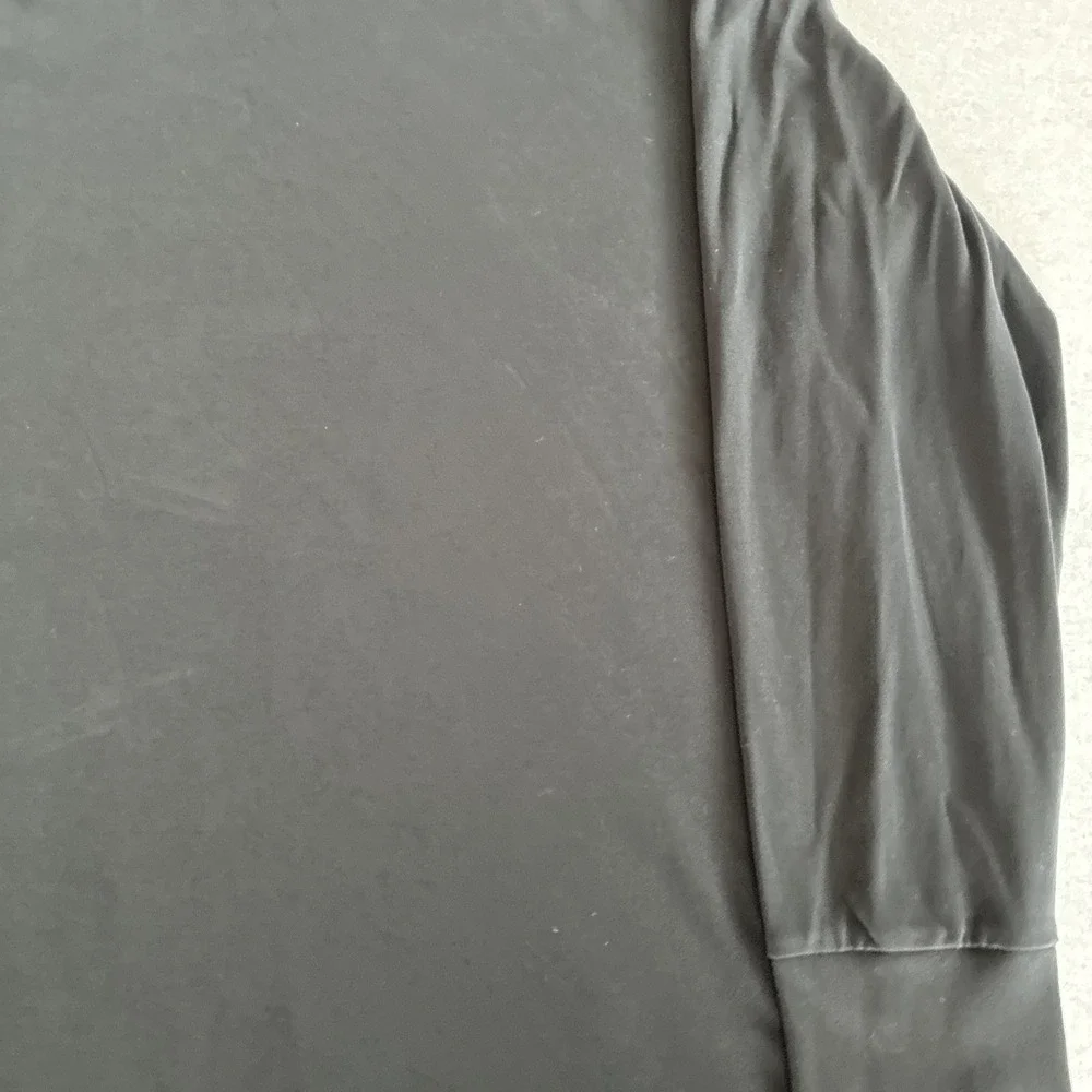 Polo Ralph Lauren Mens XXL Turtleneck Shirt Black Cotton Long Sleeve Flesh Pony