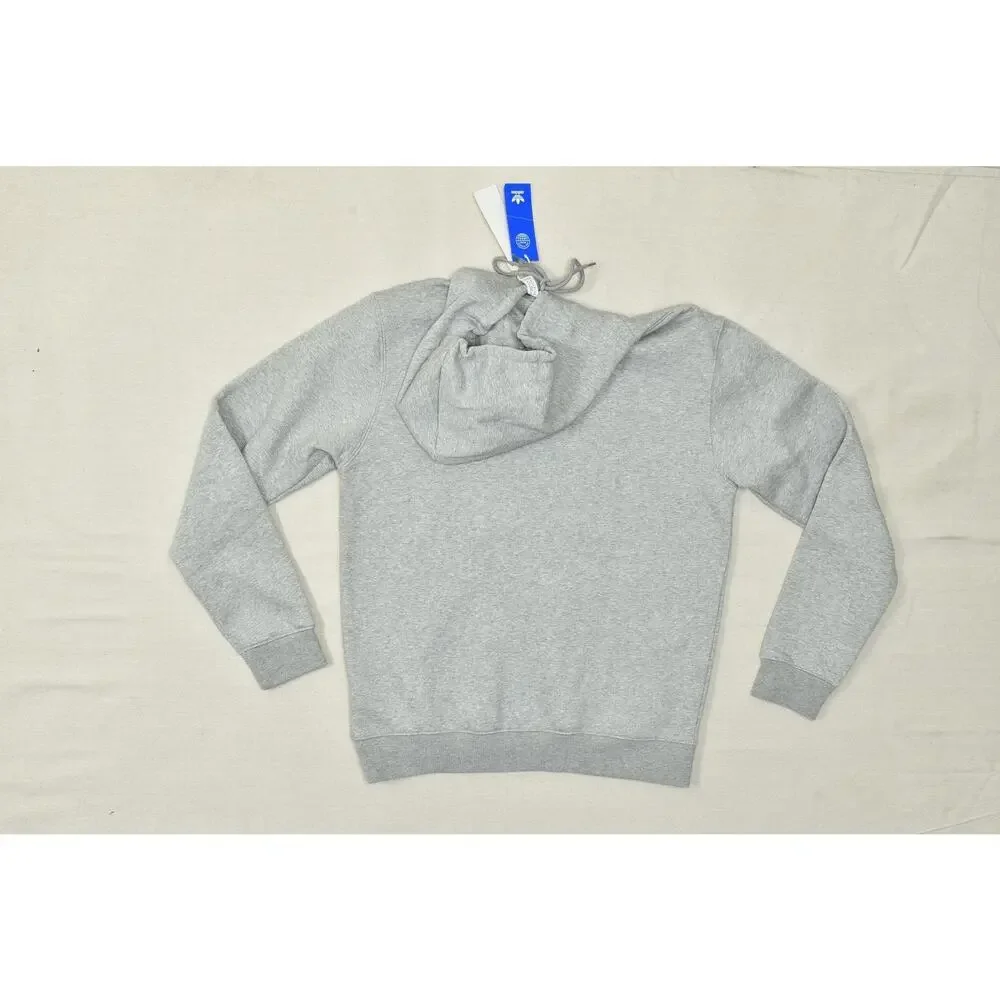 Adidas Men's Regular Size M Gray Essential Hoody Sweatshirt Trefoil NEW IM4525