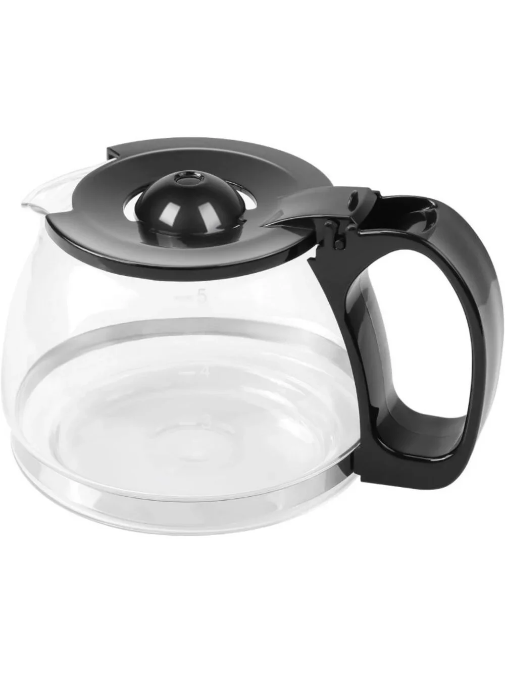 4-Cup Glass Carafe Replacement for Coffee Makers - Easy Pour Spout & Grip Handle