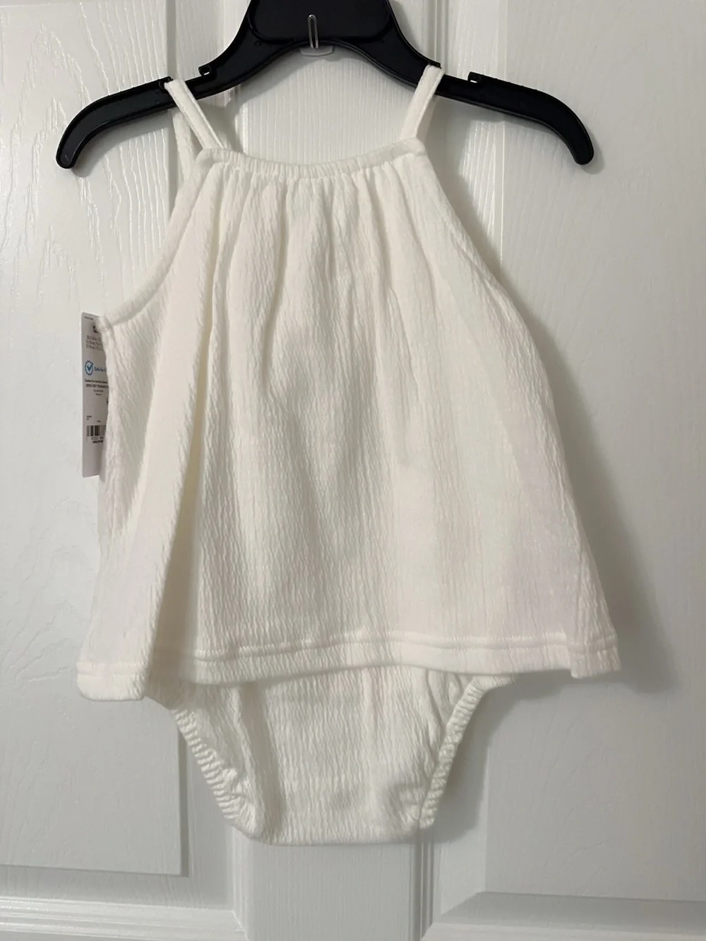 Carter's White Baby Girl Ruffle Tank Dress