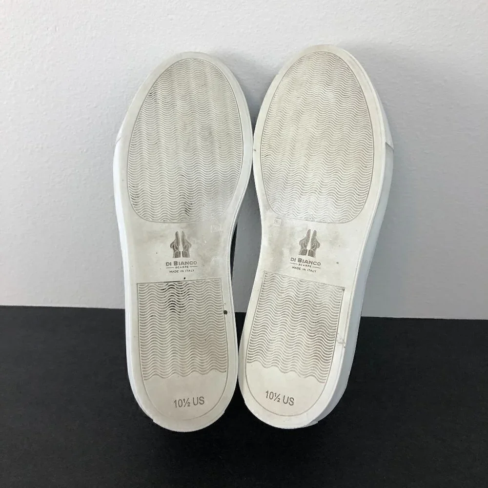 Scarpe Di Bianco Leather Sneakers Shoes