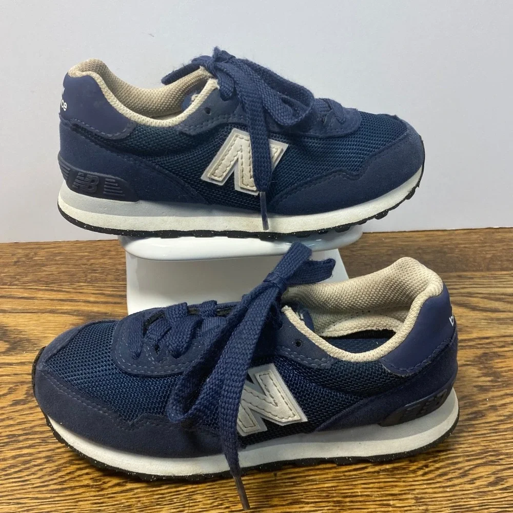 New Balance 515 Kids Sneakers Navy Blue Suede Mesh PC515NVY Size 11.5 Boy Girl