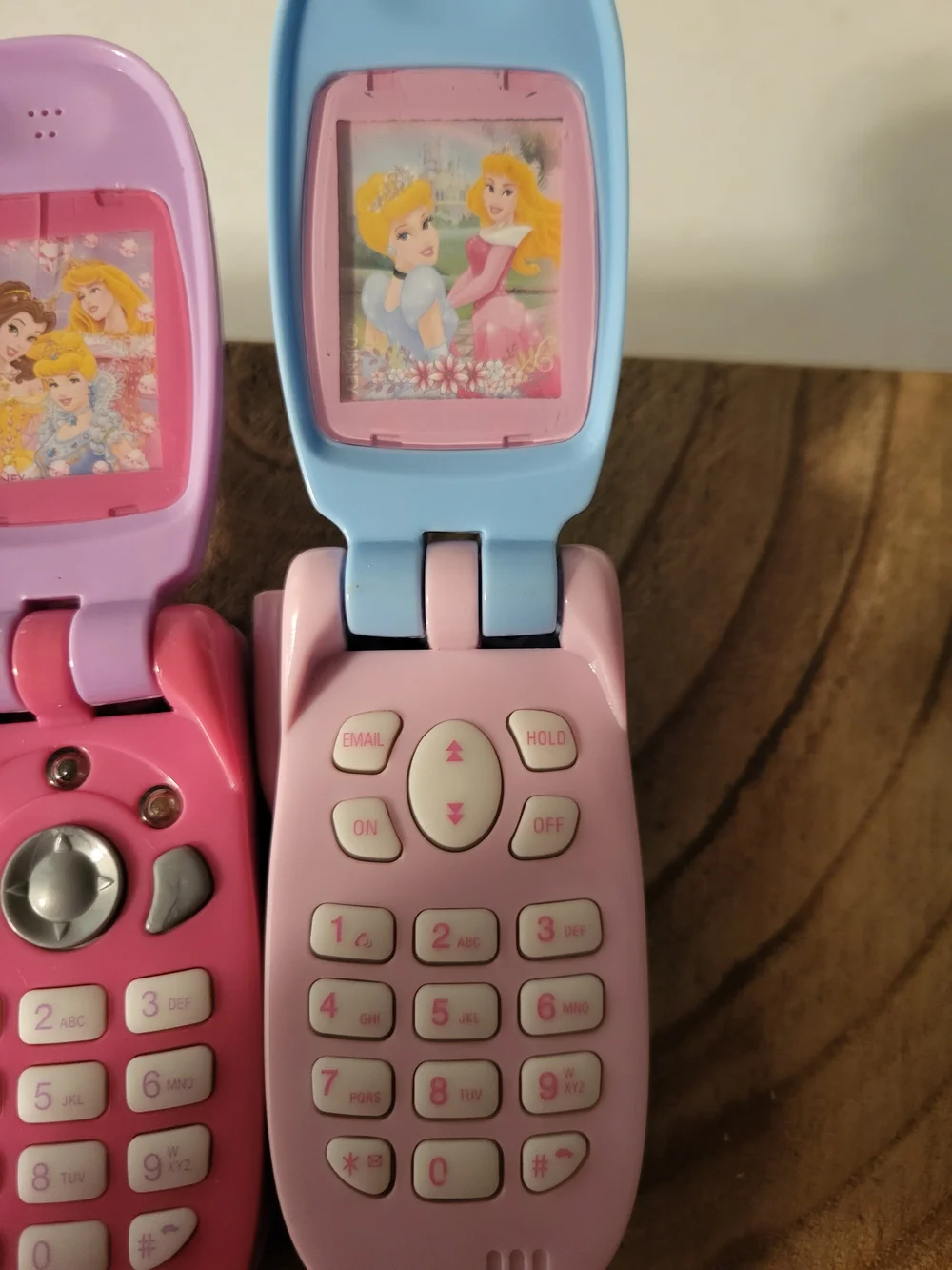 RARE Disney Princesses Toy Flip Phone WORKS 2 In Lot