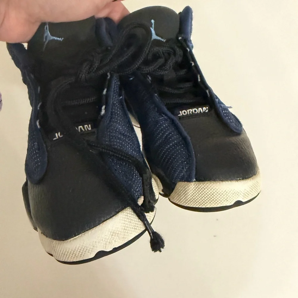 Jordan Kids Navy and Black Sneakers