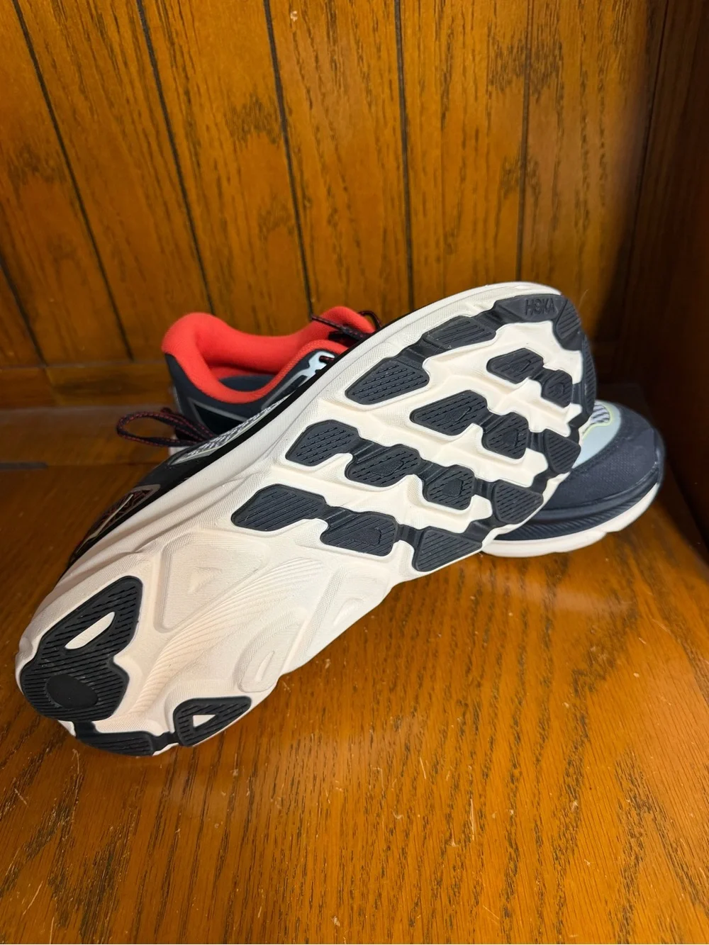 Brand new Hoka One One Men's Athletic Shoes in Gray, Black and Red