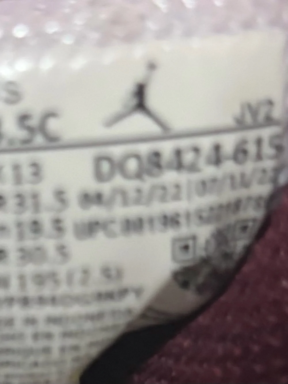 Jordan Burgundy and Gray High-Top Sneaker