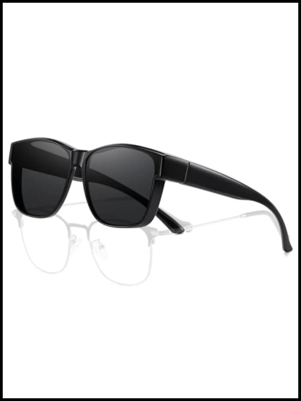 Fit Over Polarized Sunglasses Oversized Square UV400 Driving Shades