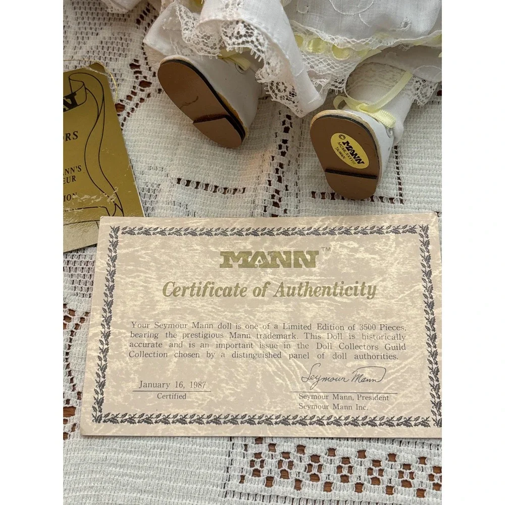 Seymour Mann Connoisseur Collection Porcelain Doll 1987 Limited Edition 10 inch