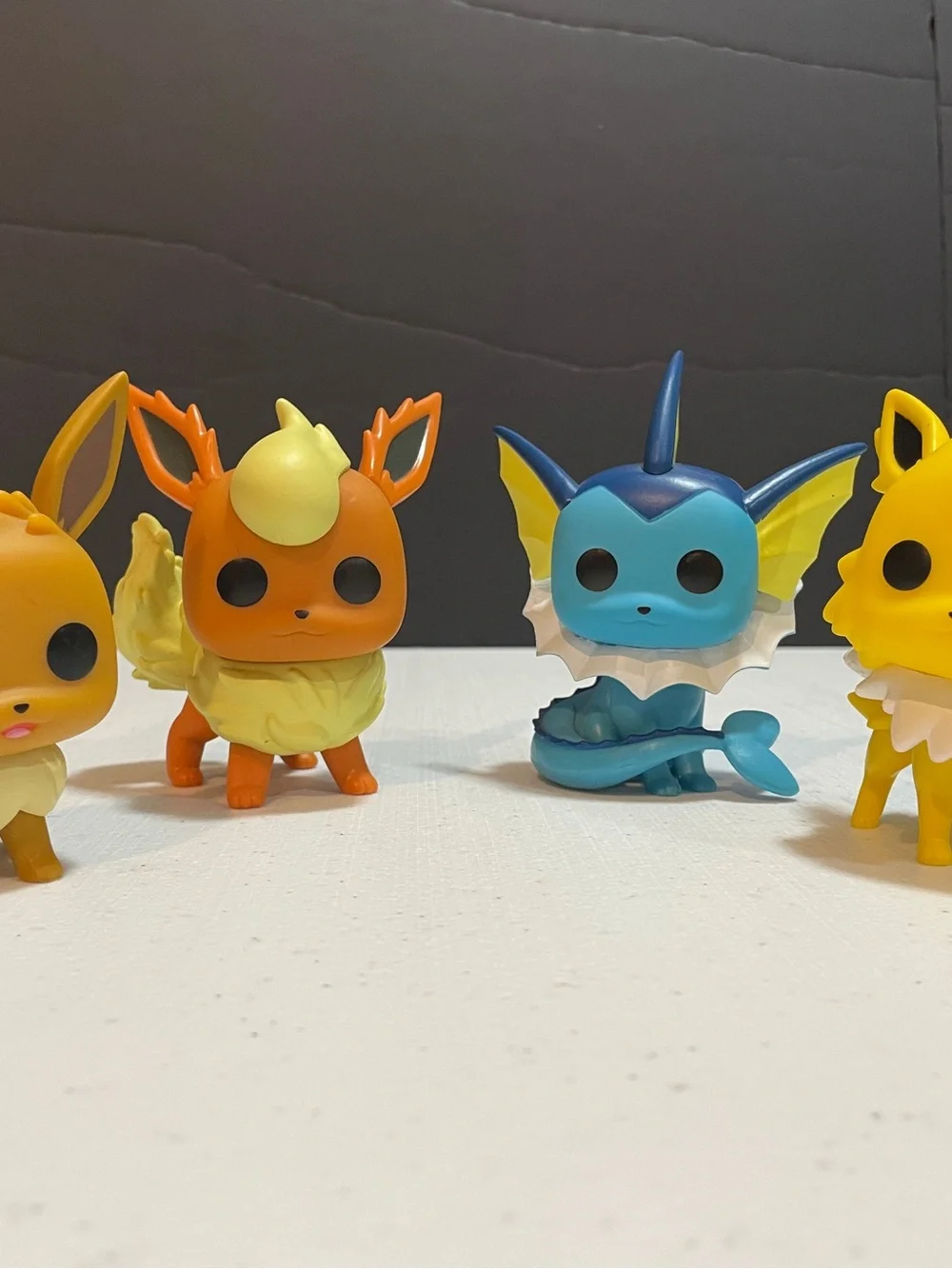 Eevee Evolution Funko-style Vinyl Figure Set (Eevee, Jolteon, Flareon, Vaporeon)