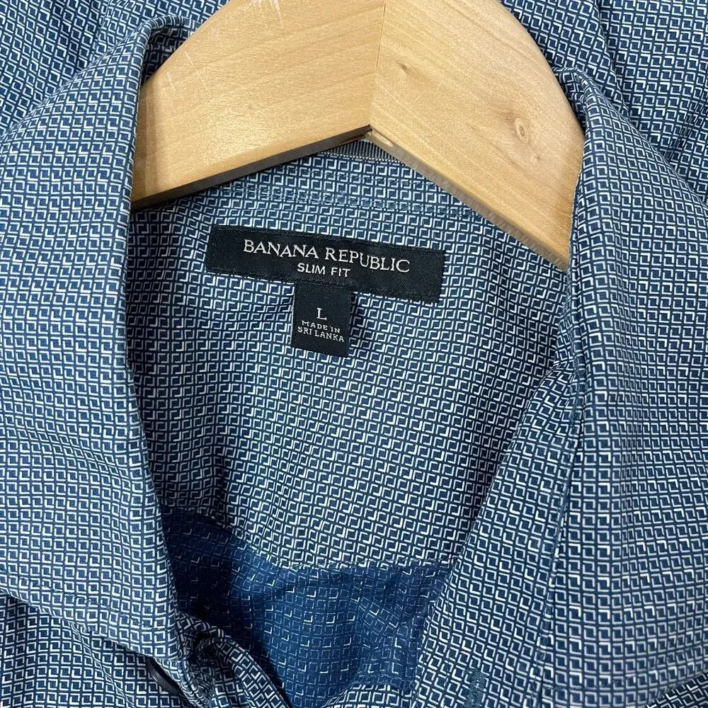 Banana Republic blue printed