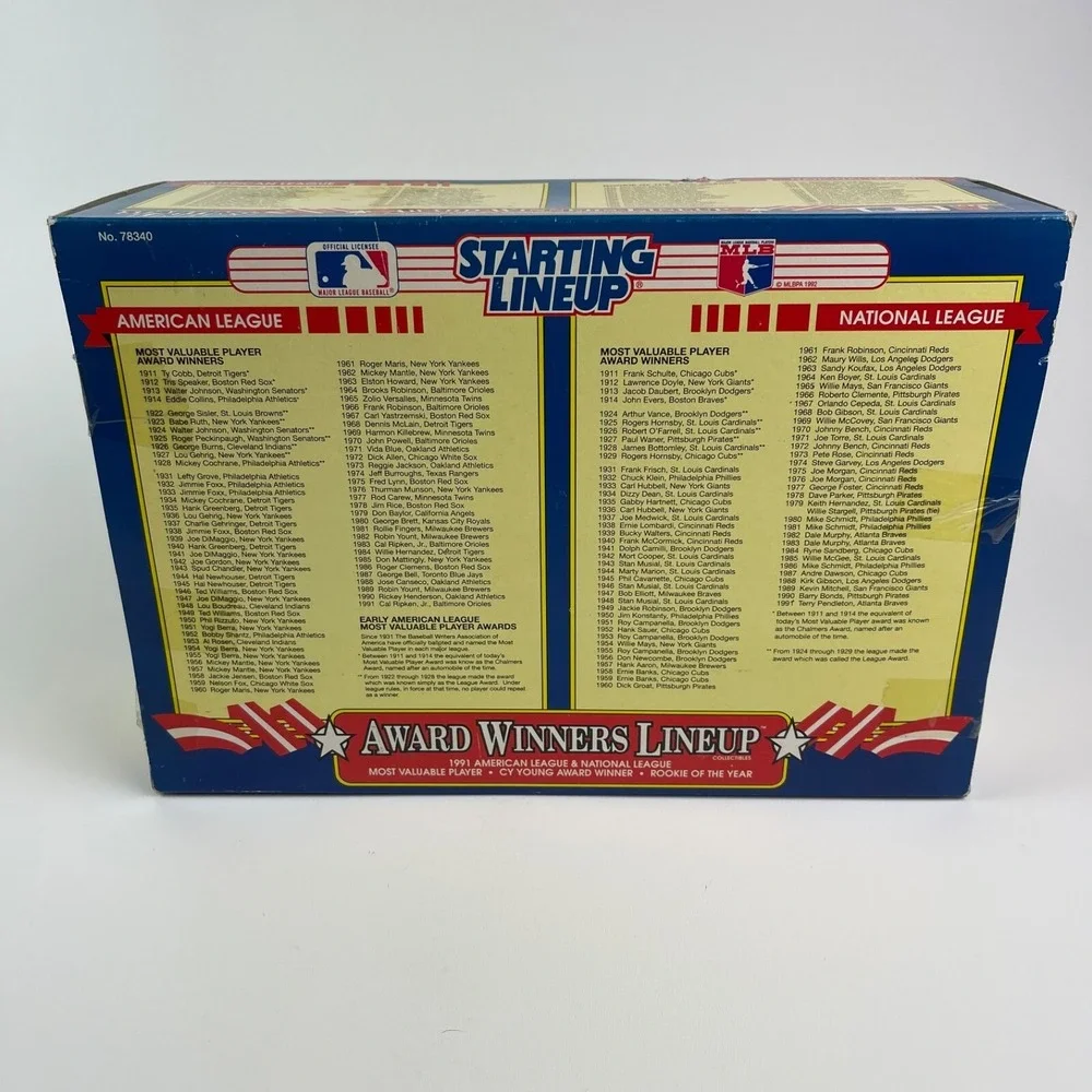Kenner winners 1992 mlb