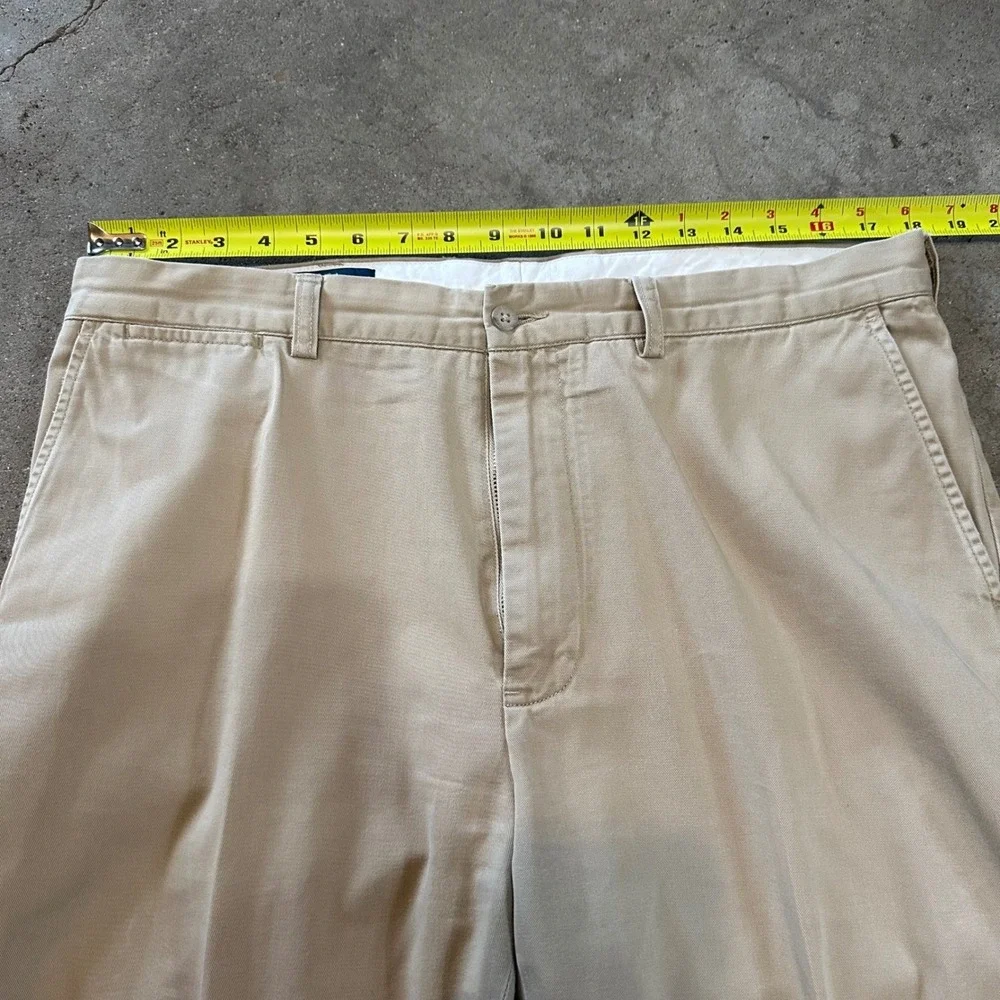 VTG Polo Ralph Lauren Prospect Pant Men 36x32 Tan Khaki Cotton Chino Trousers