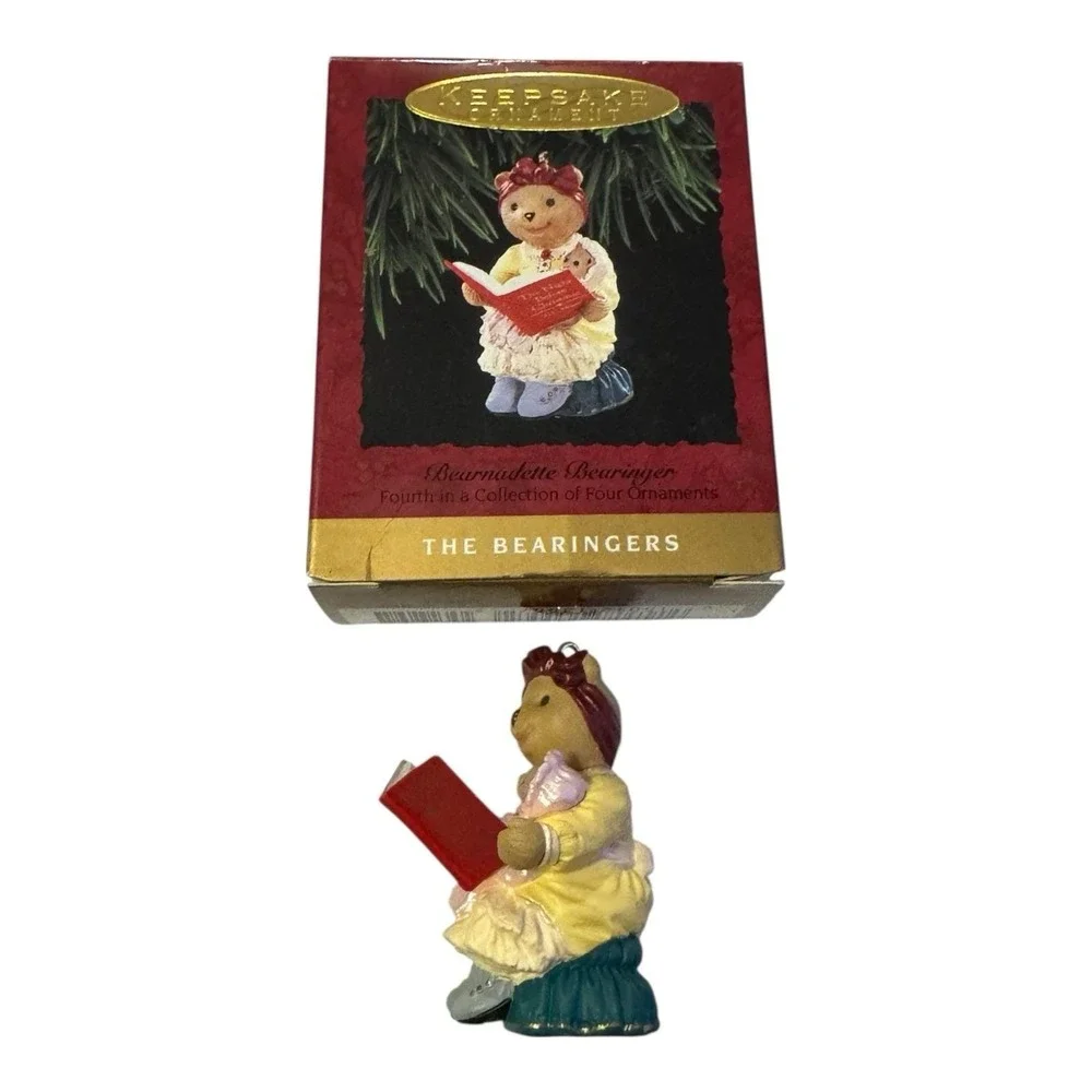 Hallmark‎ Bearnadette Bearinger Keepsake Ornament Christmas Bear 1993