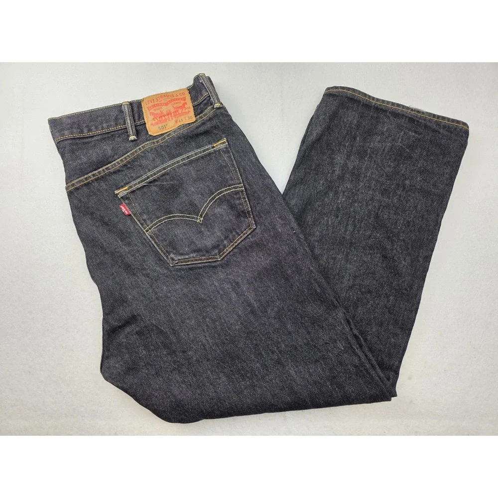 2013 Levi's 501 Jeans Men's 40 x 32 Denim Pockets Black Pants‎ Buttonfly