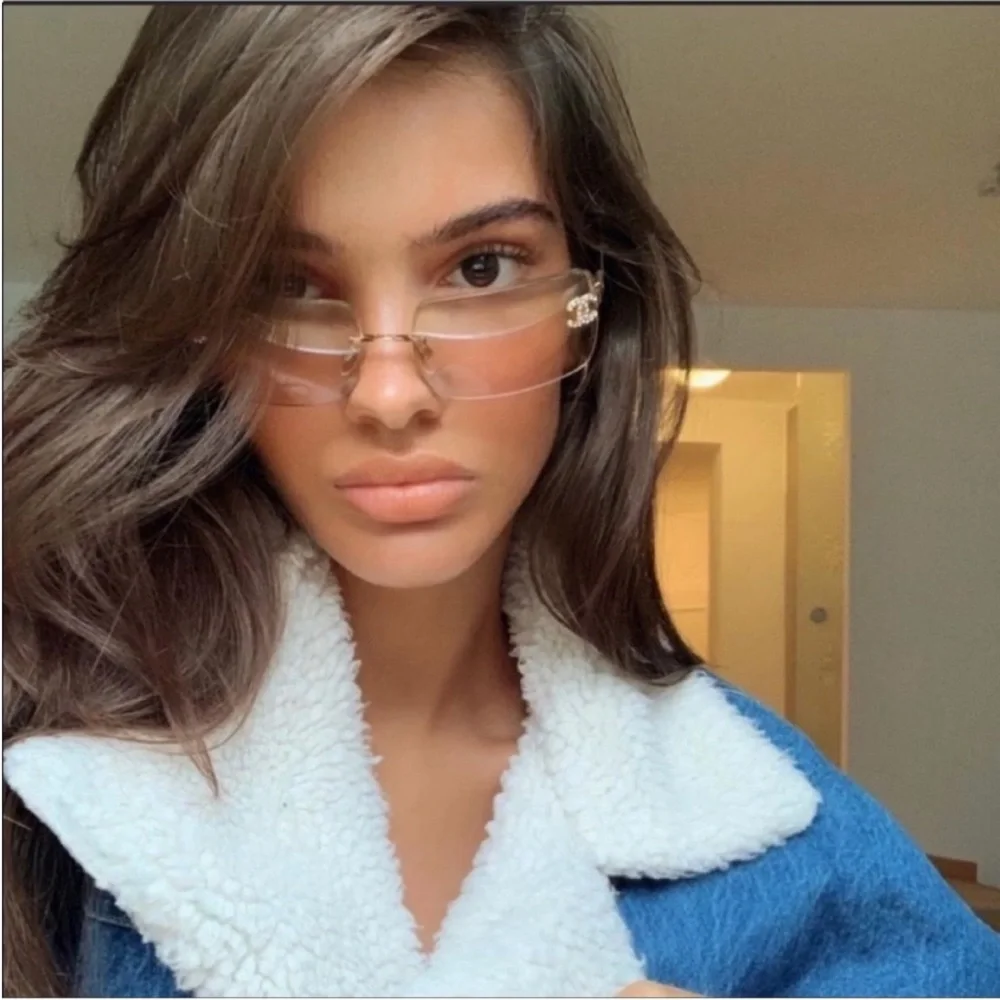 Like New✨CHANEL Gold vintage sunglasses Swarovski crystal CC’s