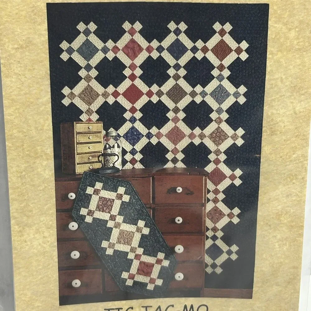 Simple Pleasures Shortcut Quilts Tic Tac Mo NEW Vintage Sewing Pattern