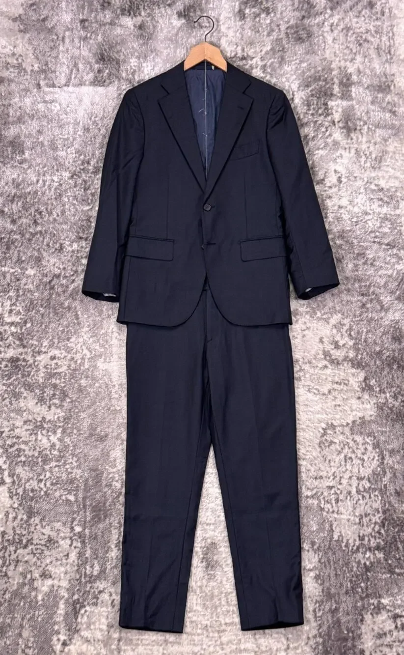 SUITSUPPLY Lazio Suit 36 S Short Mens Blue Italian 110s Wool Two Piece