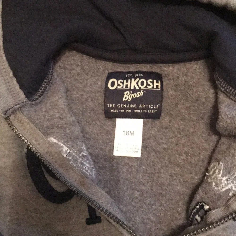 OshKosh Bgosh hoodie grey gently