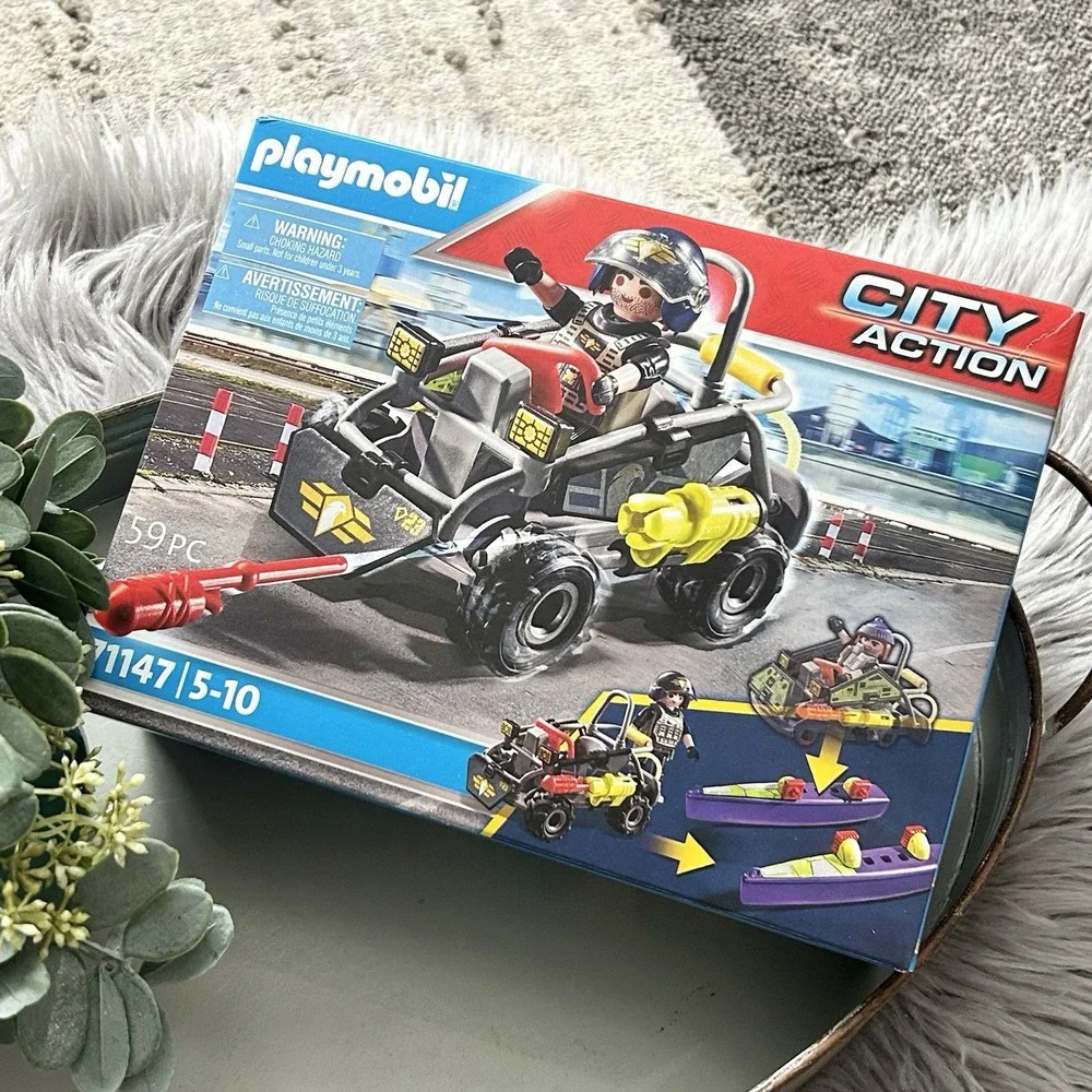 Playmobil City Action Tactical Unit‎ Multi-Terrain Quad Building Set NEW #71147