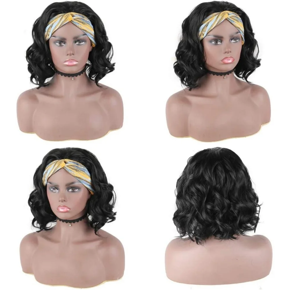 Blooming Hair Bob Headband Wig