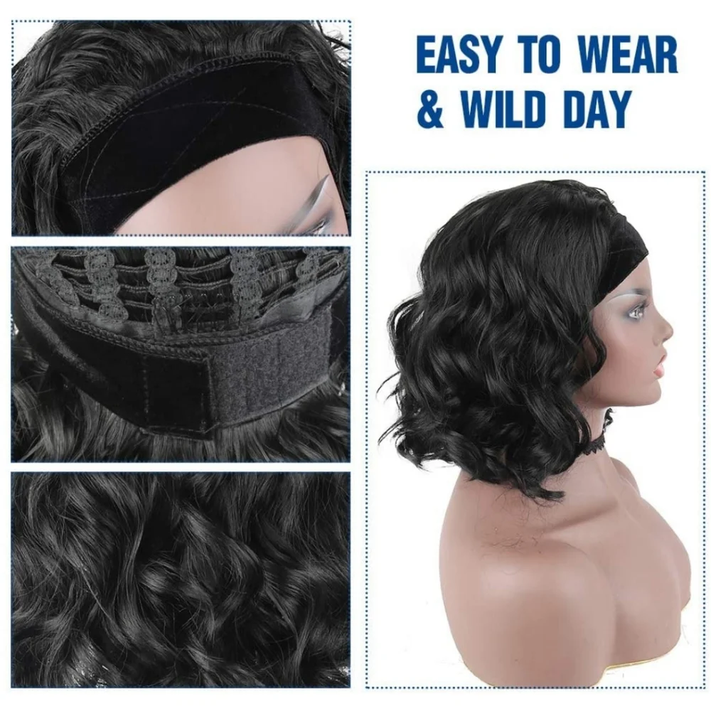Blooming Hair Bob Headband Wig