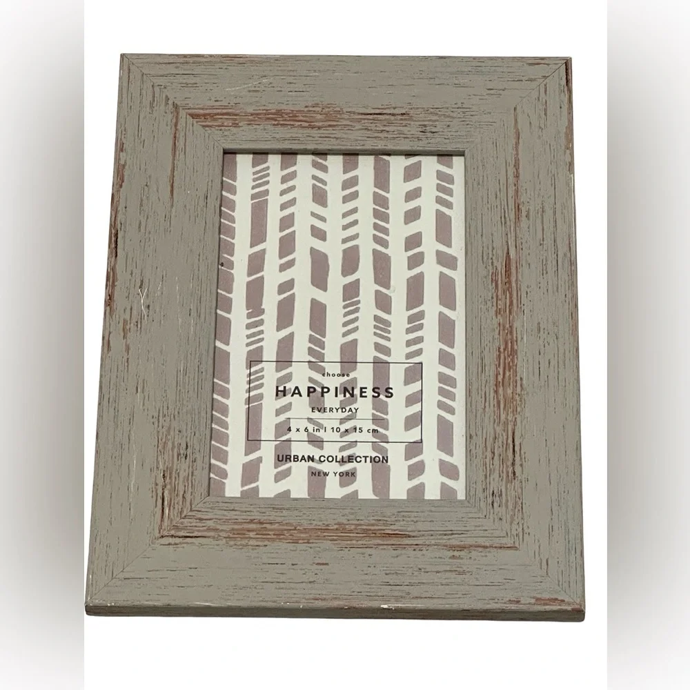 Rustic Distressed Wood 4x6 Picture Frame Azzure Home Farmhouse Decor