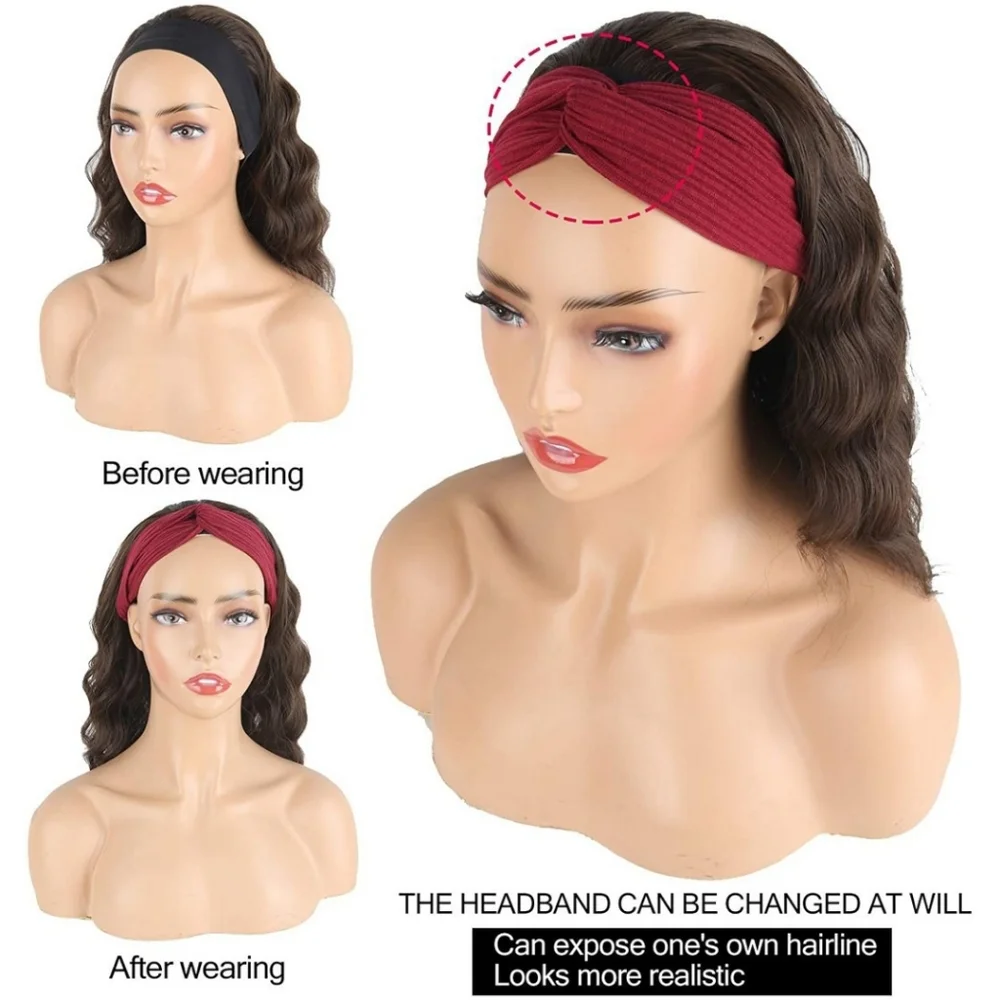 Blooming Hair Bob Headband Wig