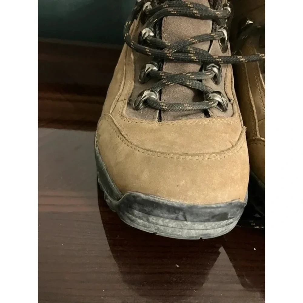 Cherokee Dry Step Waterproof Size 7 Brown Leather Lace Up Men's Hiking Boots