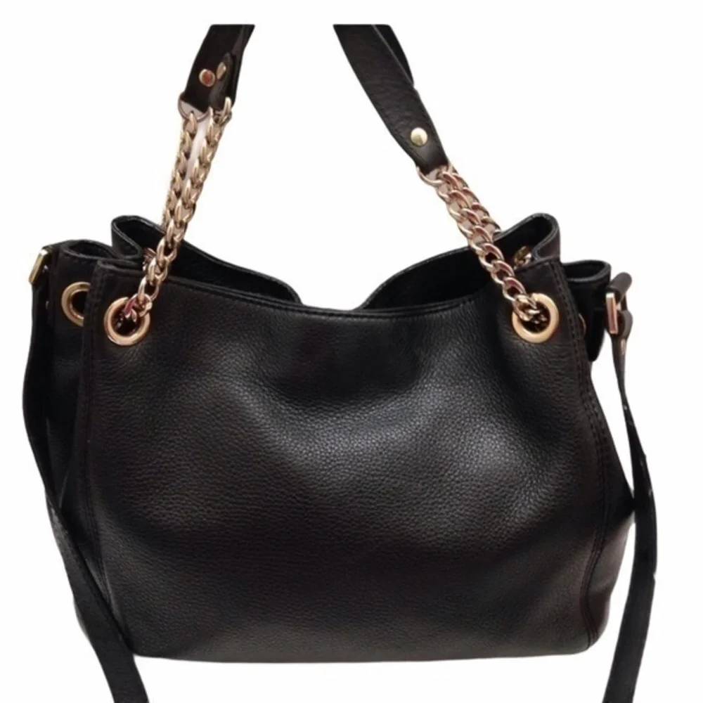 Michael Kors pebbled leather chain shoulder bag