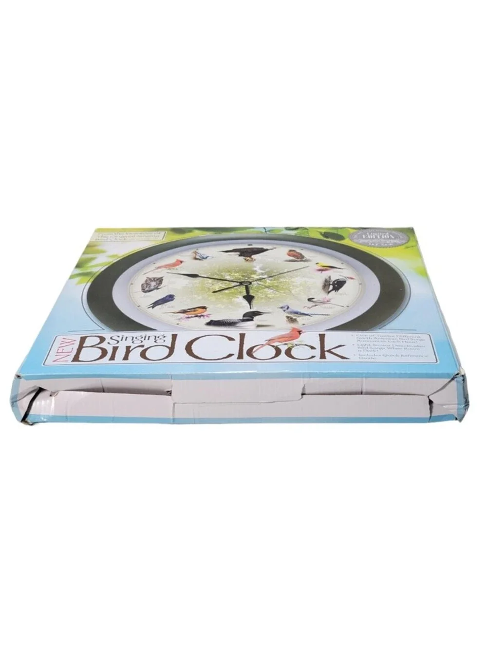 13 Inch Bird Song Wall Clock - Limited 20th Anniversary Model, Auto Dimmable