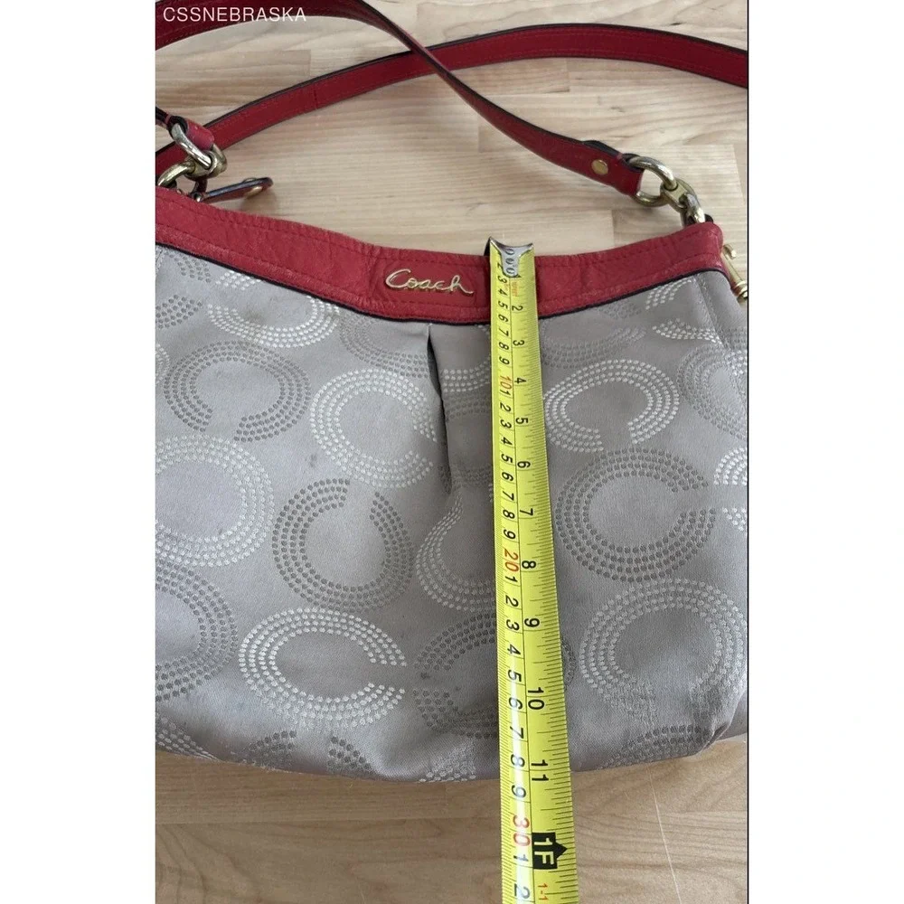 Coach beige red