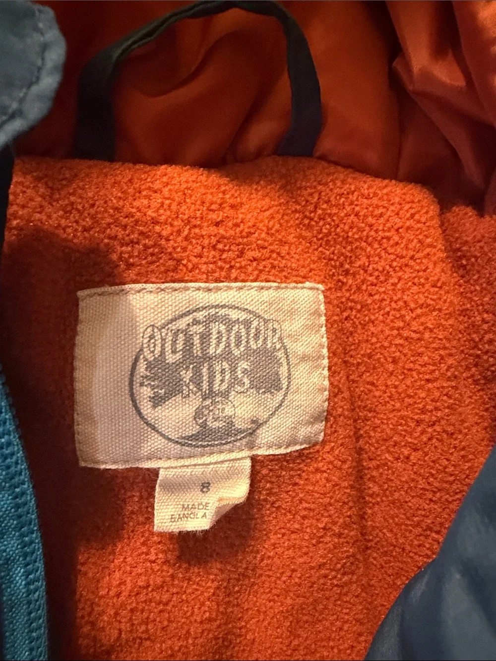 Outdoor kids insulated front winter