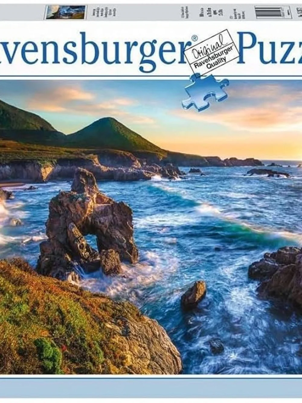 Ravensburger Coastal Sunset Puzzle - Blue, Green, Brown