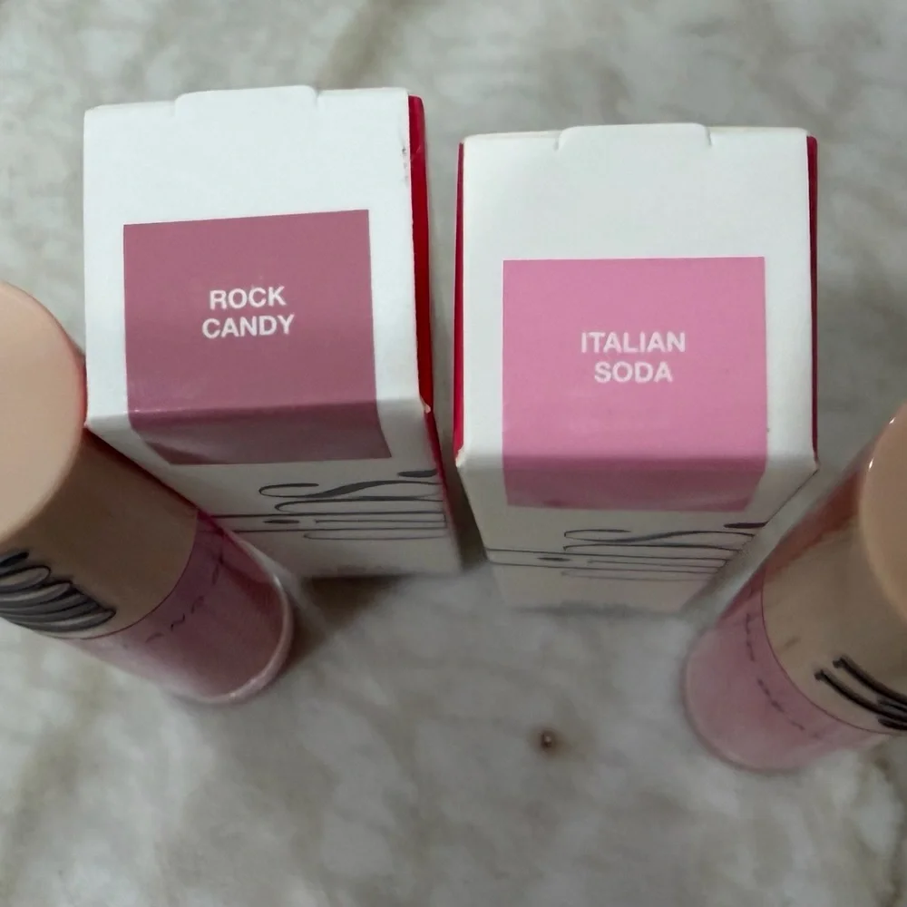2 Dibs Go To Glossy Lip Balms- Italian Soda and Rock Candy 0.2 oz 7.4 ml BNIB
