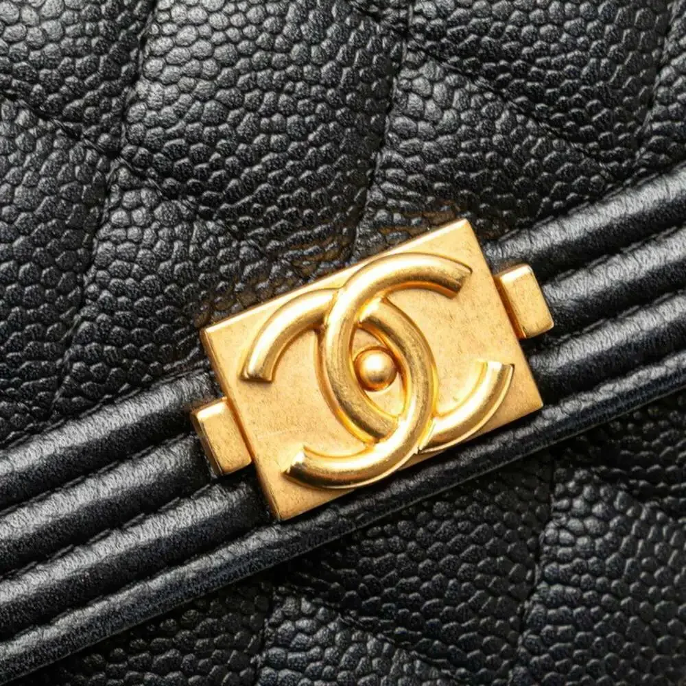 CHANEL black caviar