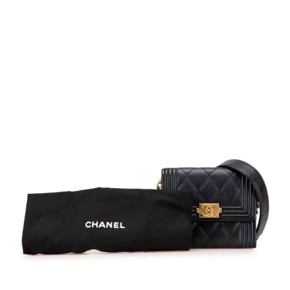 CHANEL black caviar