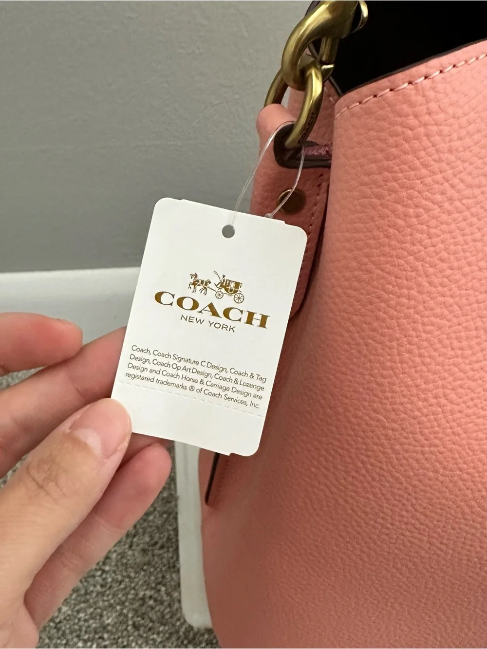 Coach Women's Willow Brass/Candy Pink Multi Colorblock Shoulder Bag (C2590)- New