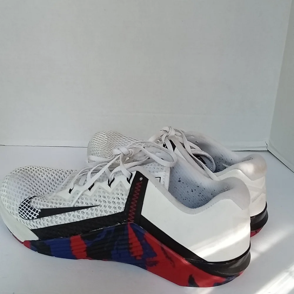 Nike Metcon 6 Mens‎ Training Shoes White Black Red Blue CK9388-101